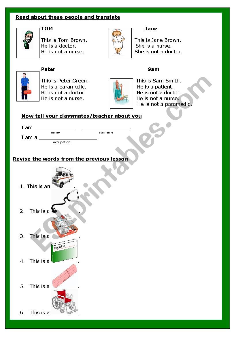 Medical English (4/8) worksheet