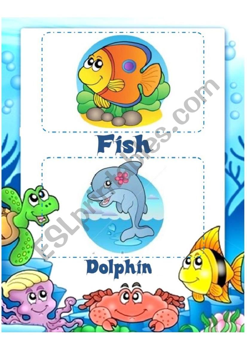 Under the sea flash cards (combined)