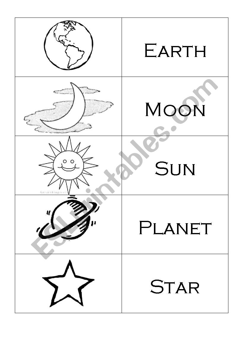 space worksheet