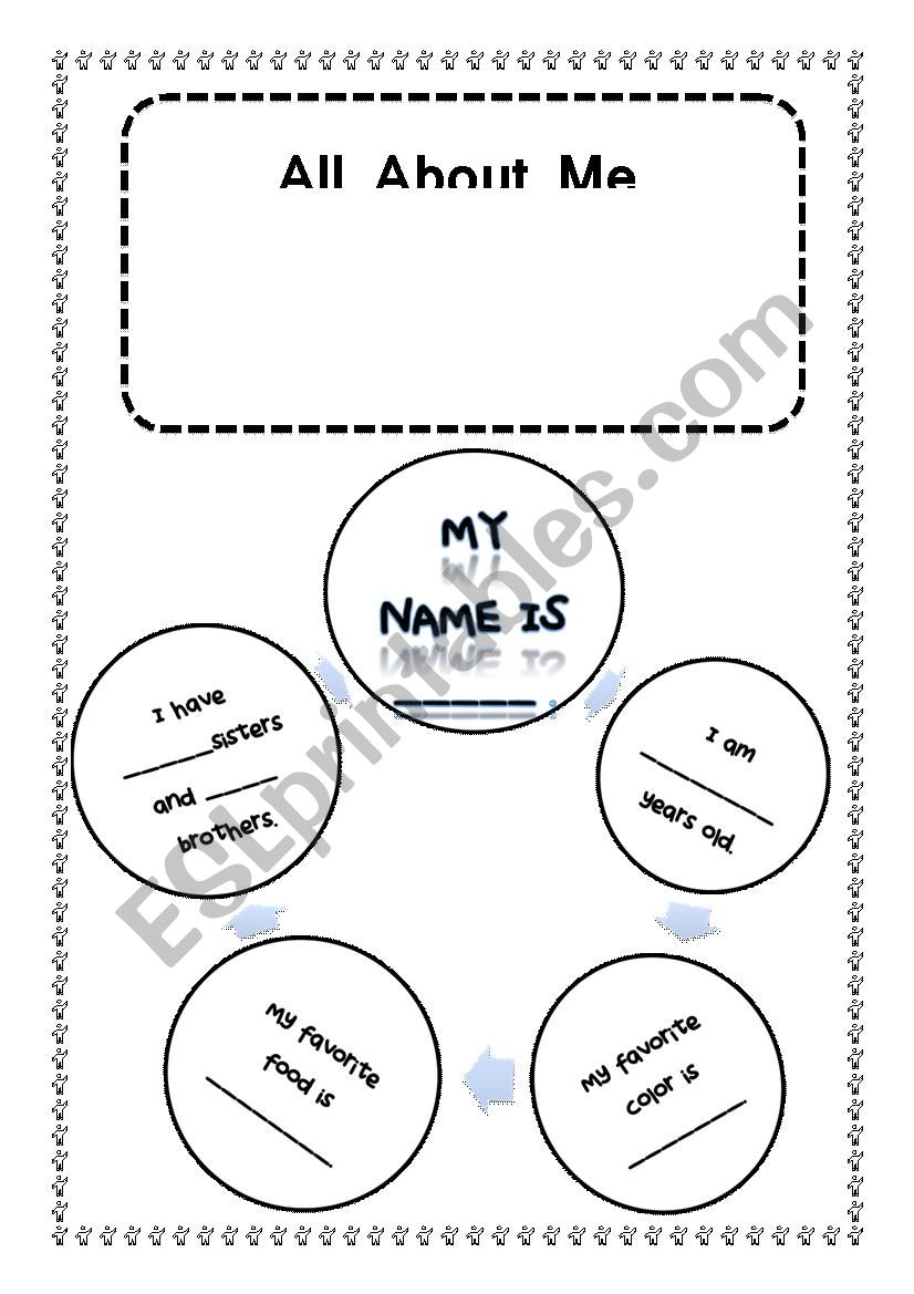 All About Me worksheet