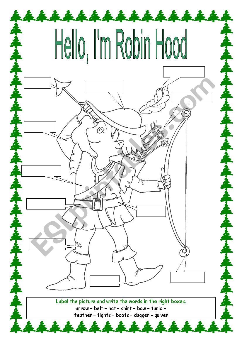 Robin Hood worksheet