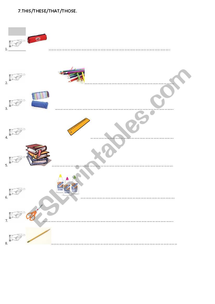 demonstrative pronouns worksheet demonstrative pronouns worksheet
