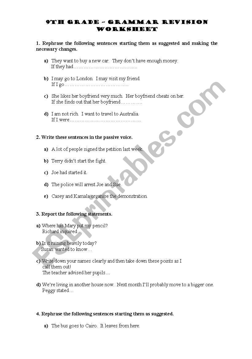 9th-grade-grammar-revision-worksheet-esl-worksheet-by-olinda