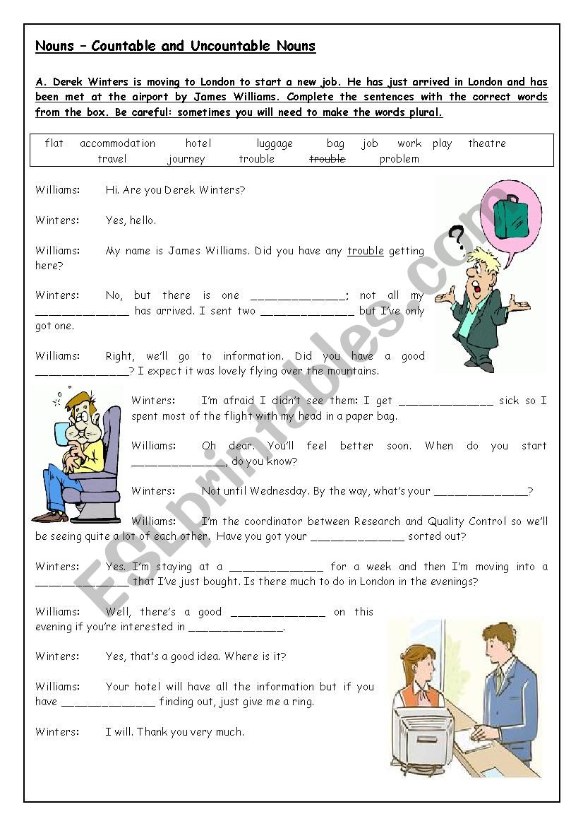 Countable and Uncountable Nouns