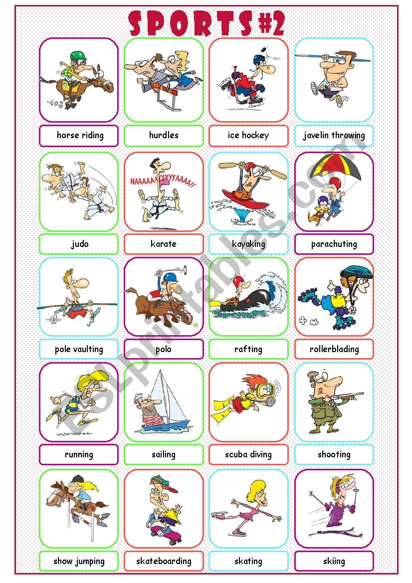 Sports#2 worksheet