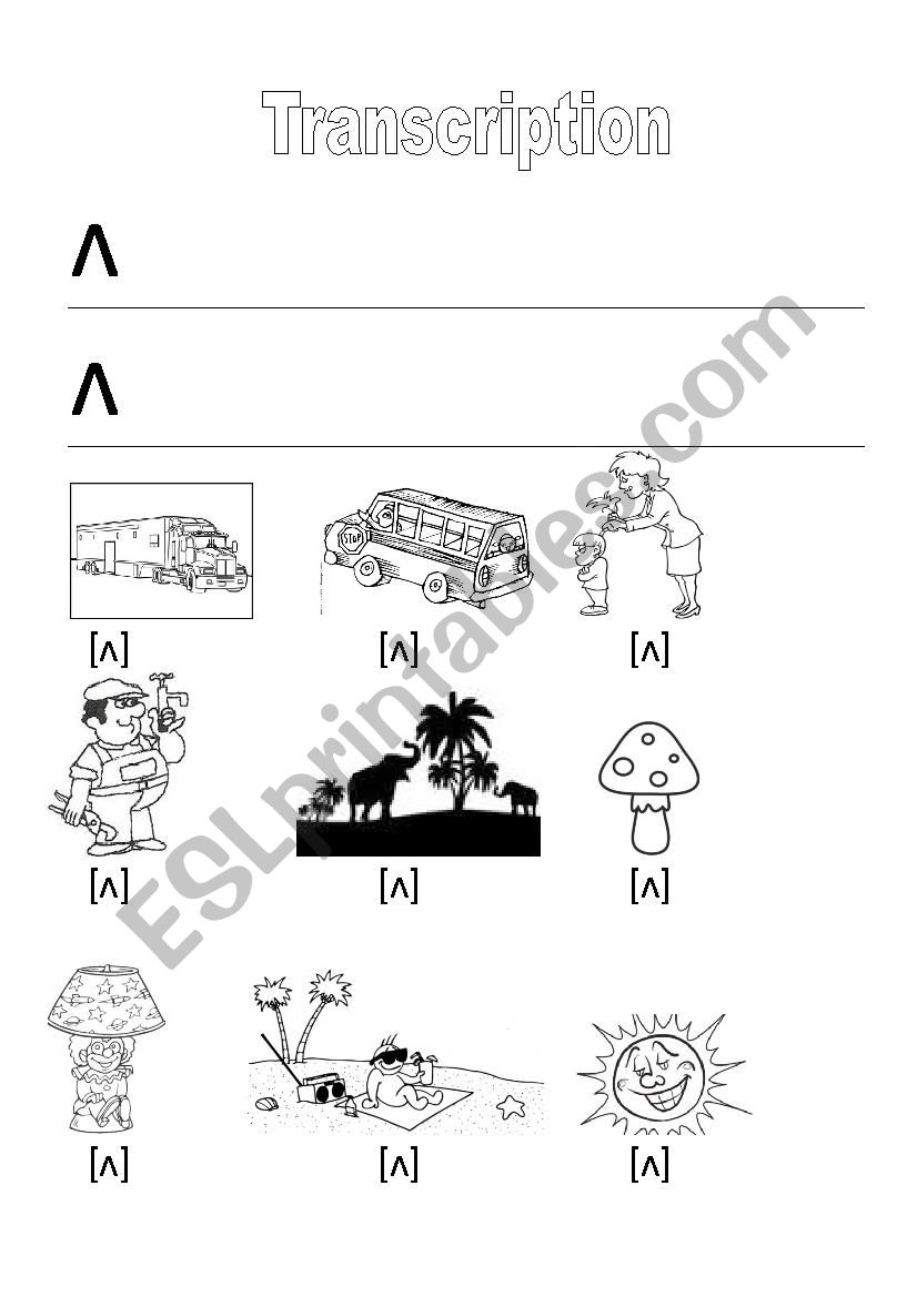 A ws to teach transcription 2/7