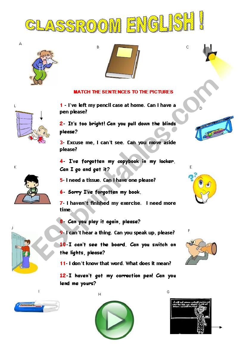 classroom-english-esl-worksheet-by-llll