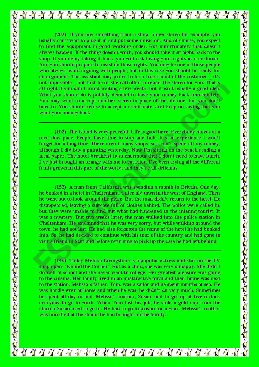 Fifth in a series worksheet