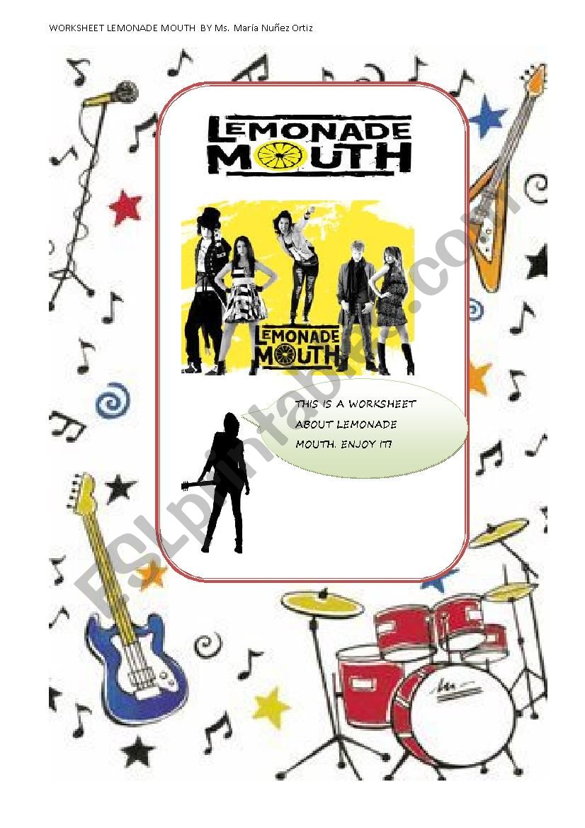 LEMONADE MOUTH MUSICAL MOVIE worksheet