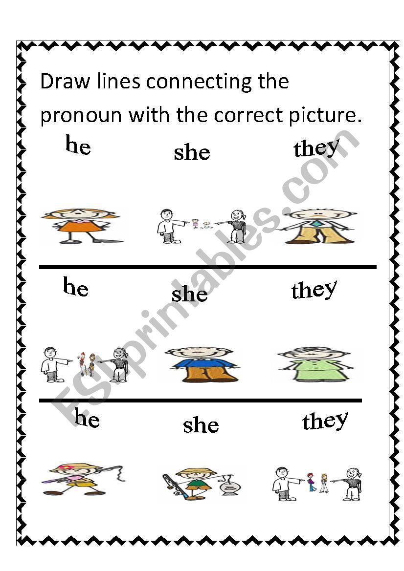 personal pronouns he, she, I, they (2)