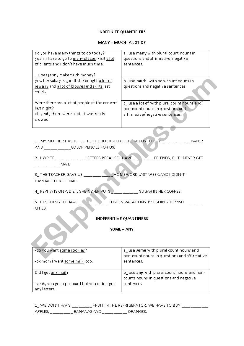indefine quantifiers worksheet