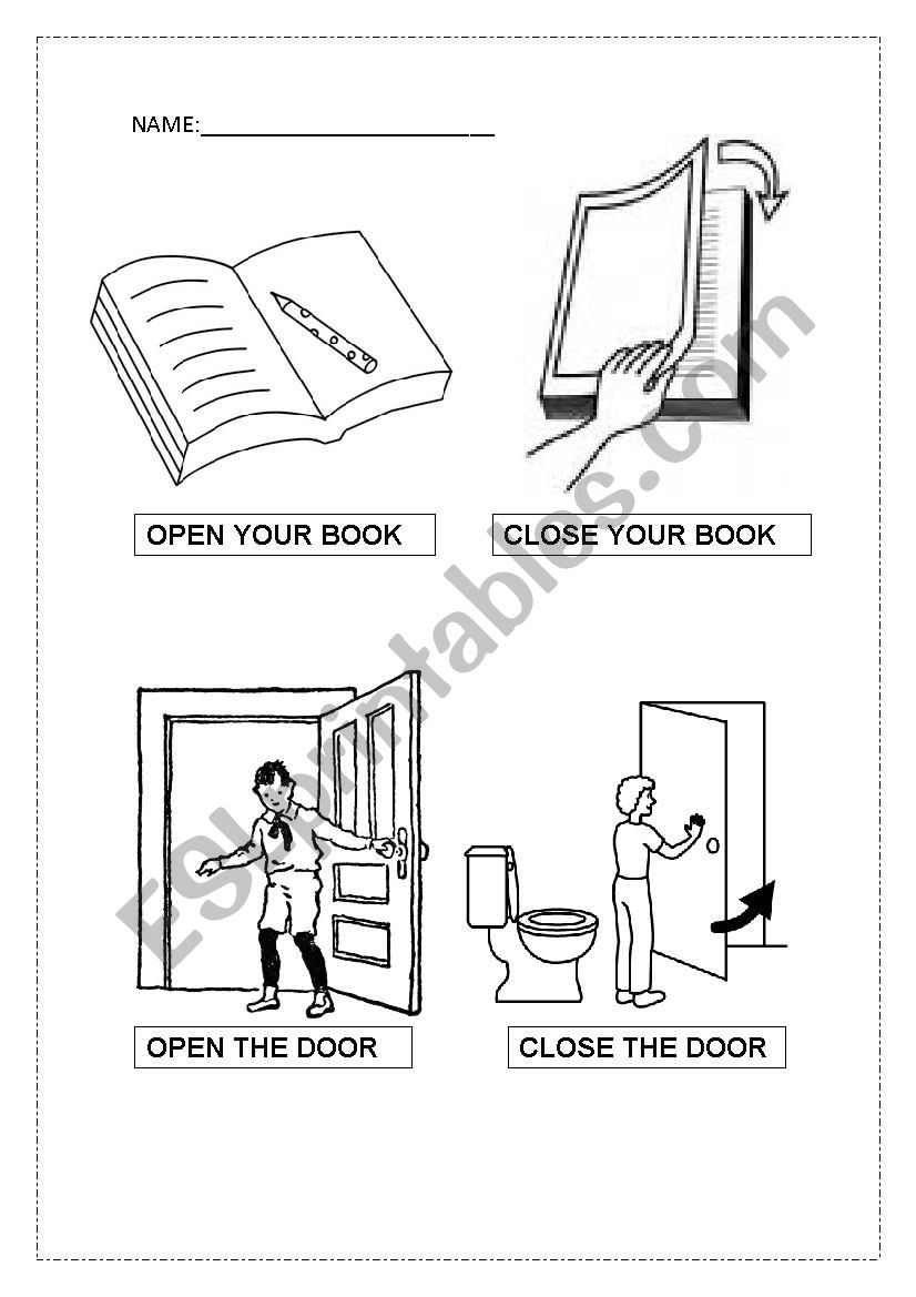 commands and instruction worksheet