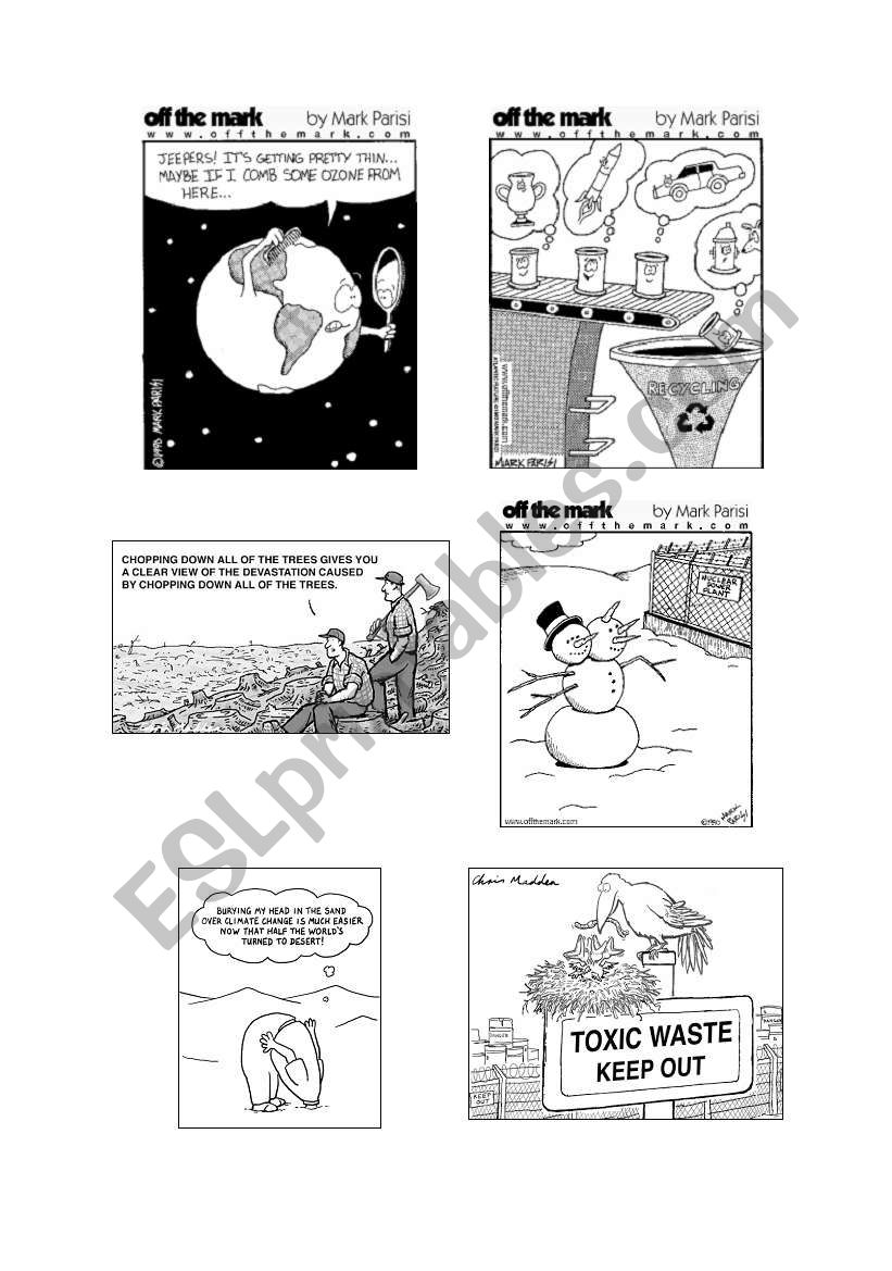 environmental protection - speaking activity