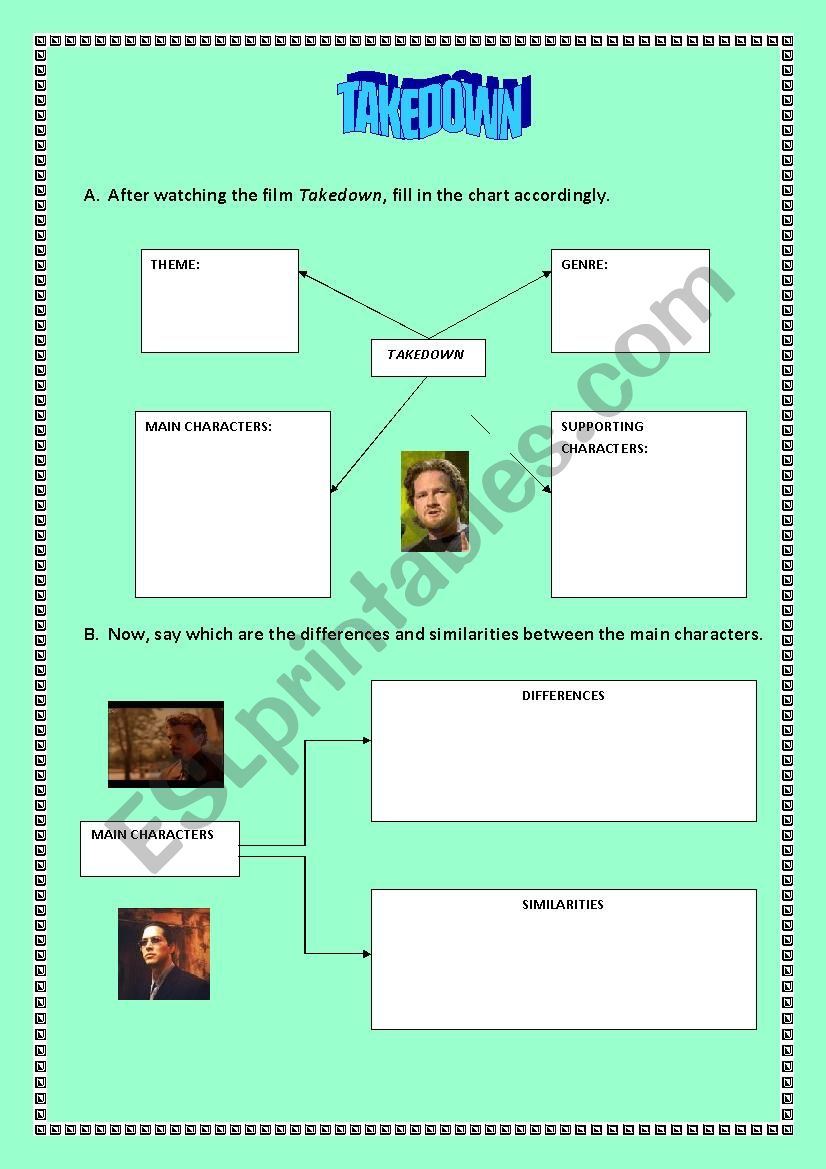 Worksheet about the film Takedown