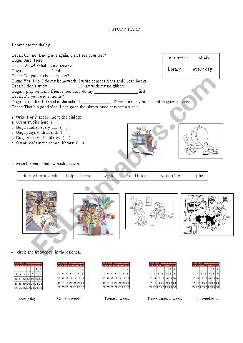 DAILY ROUTINE worksheet