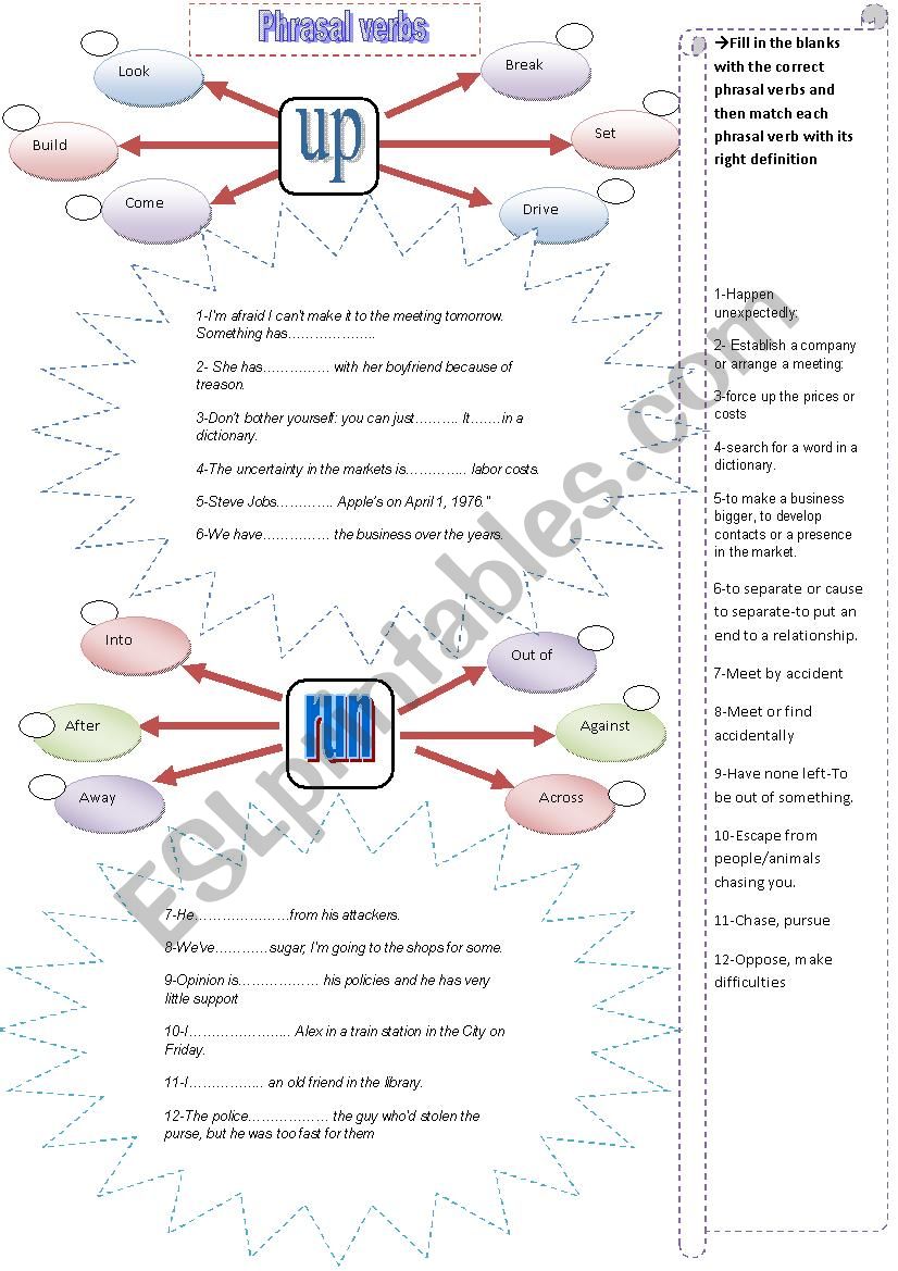                                phrasal verbs