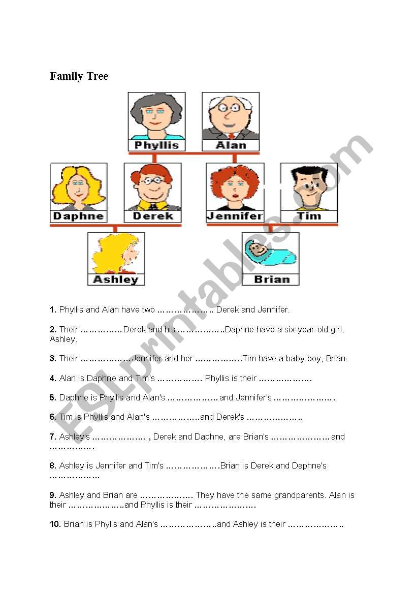 family tree worksheet