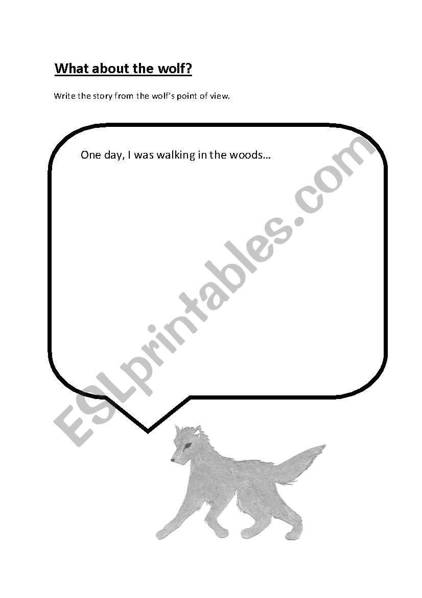 Peter and the Wolf Journal worksheet