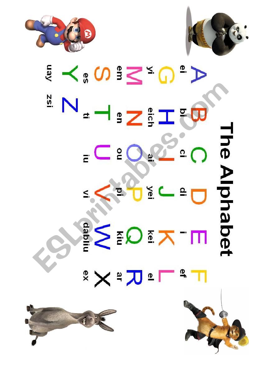 Alphabet worksheet