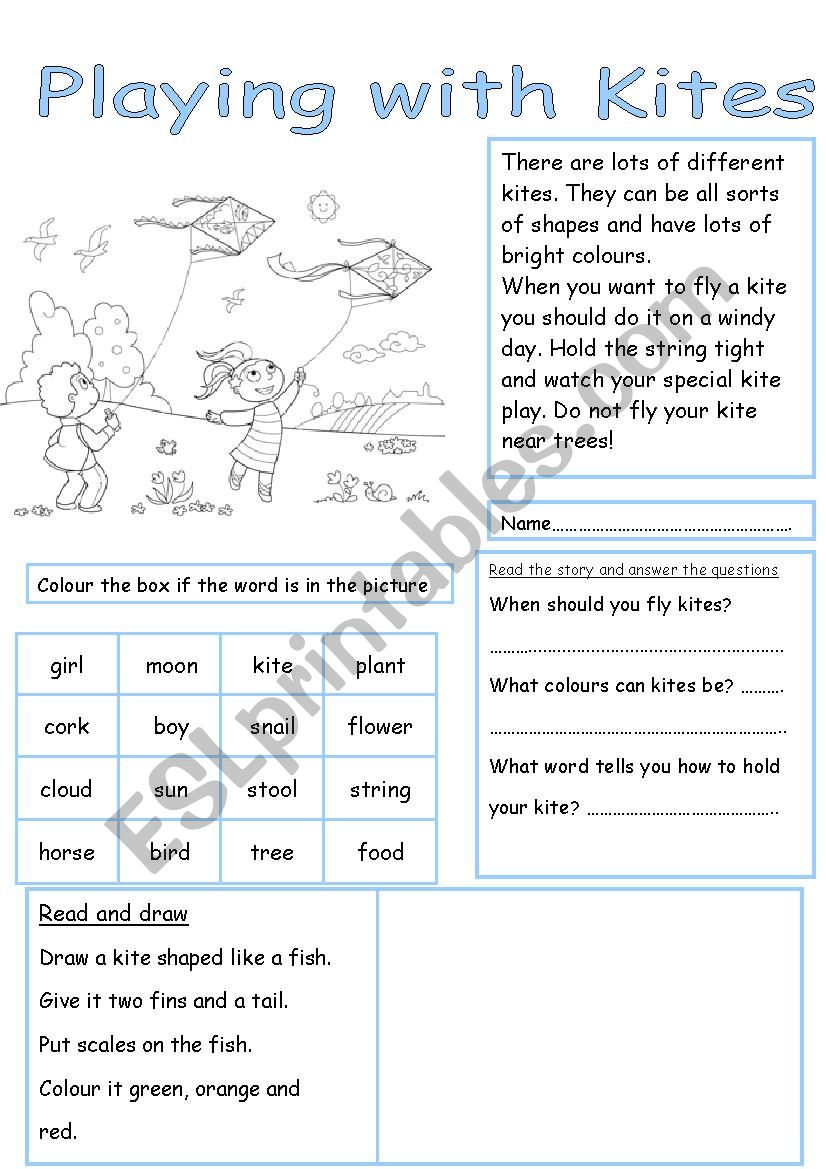 Working with words worksheet