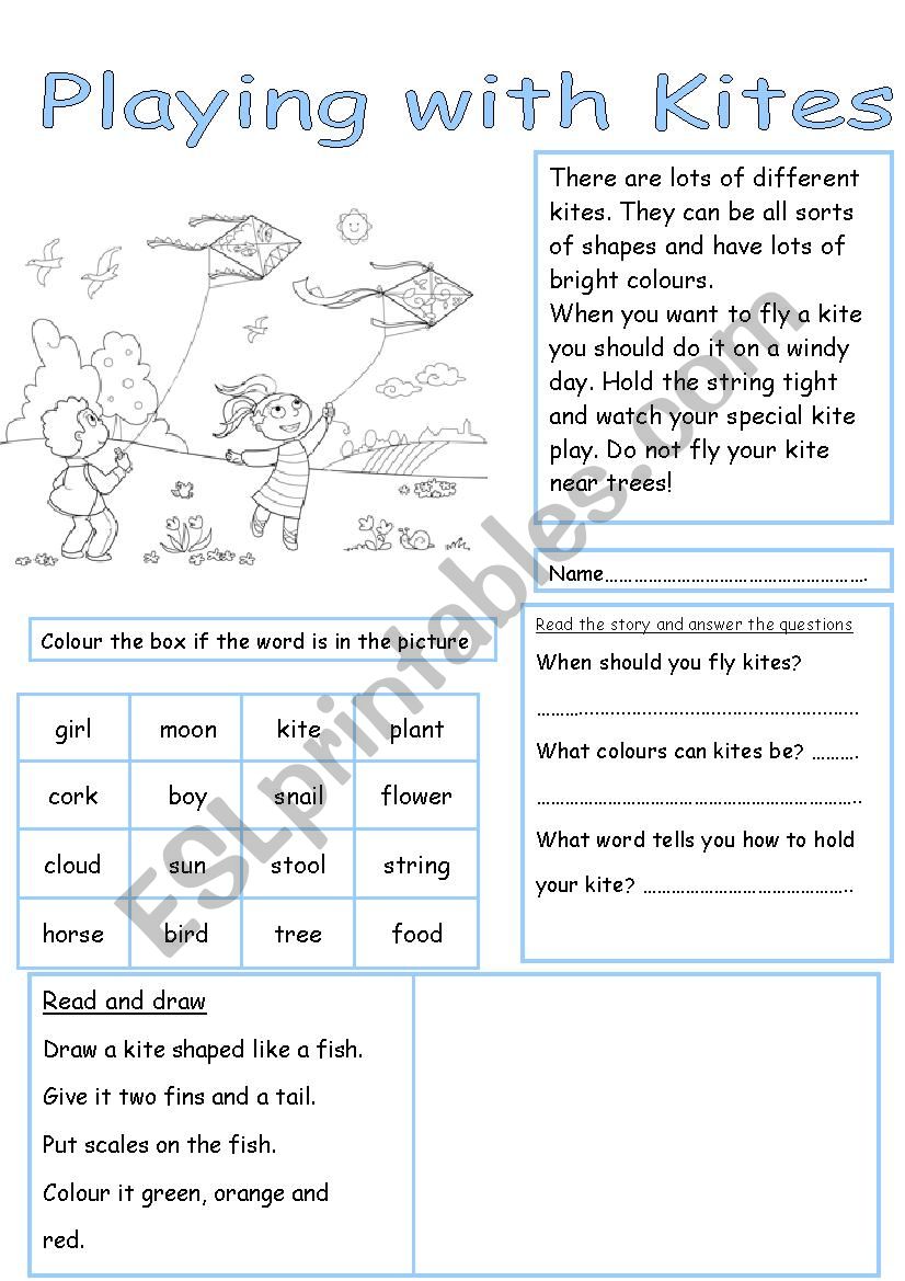 Working with words worksheet