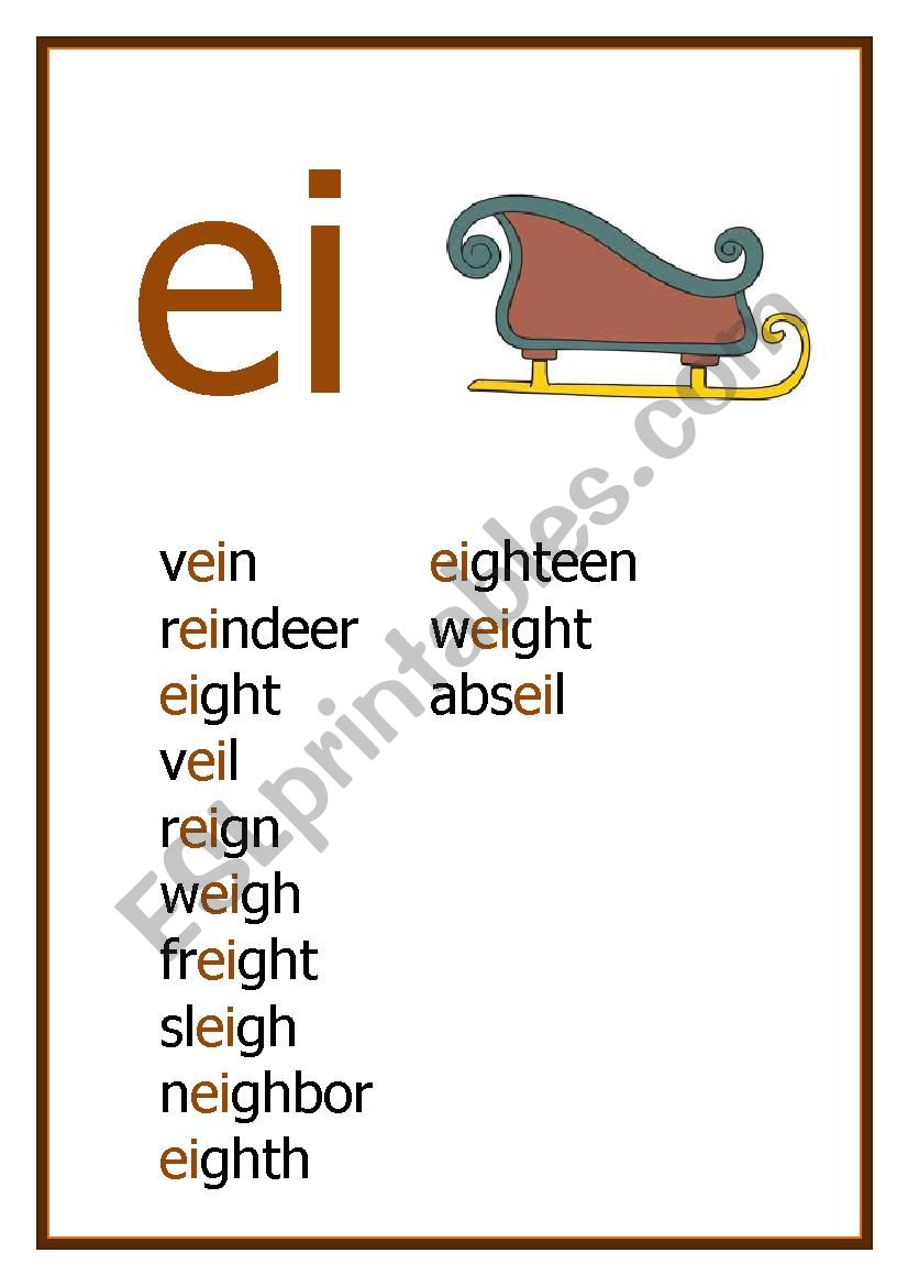 EI Reading worksheet worksheet