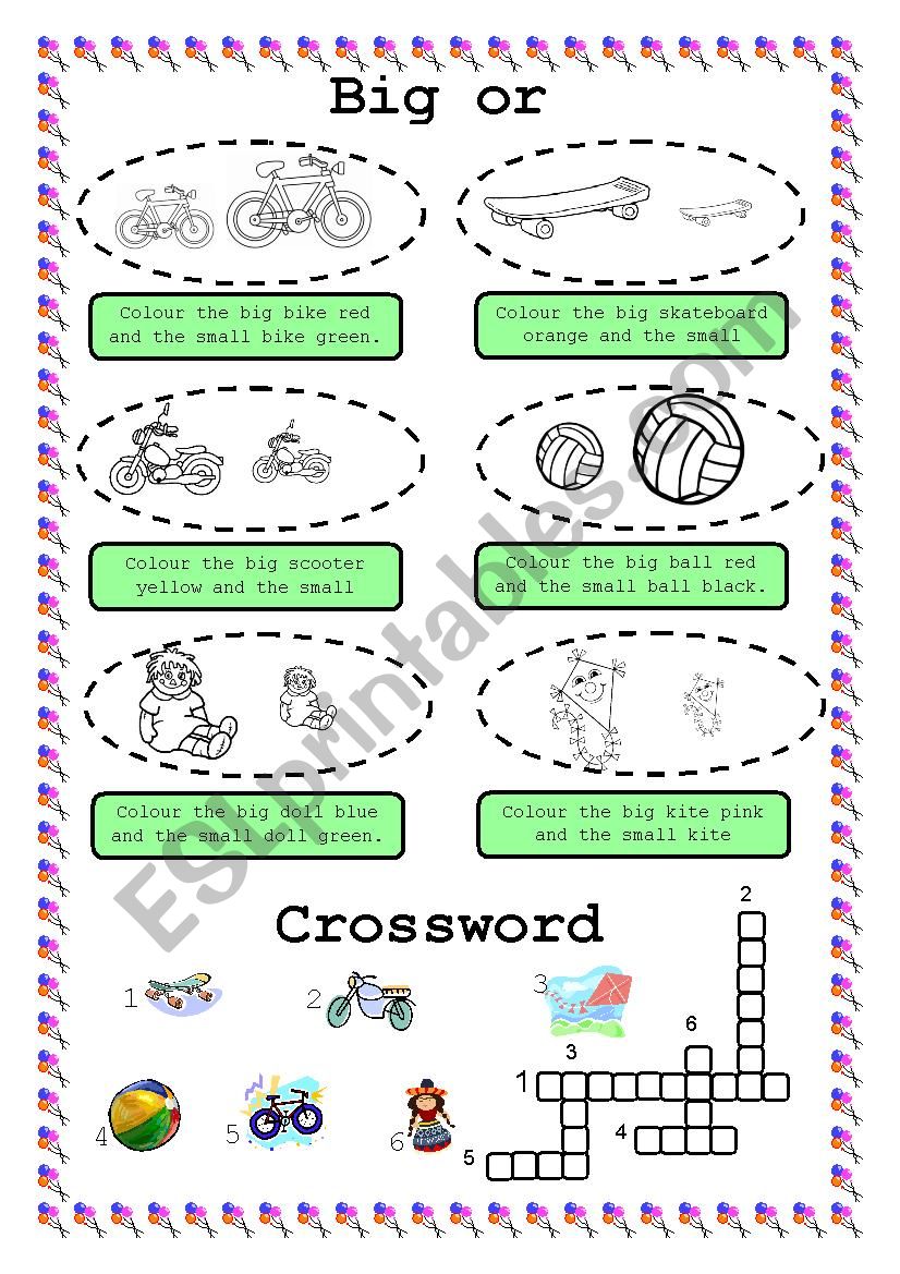 BIG or SMALL? worksheet