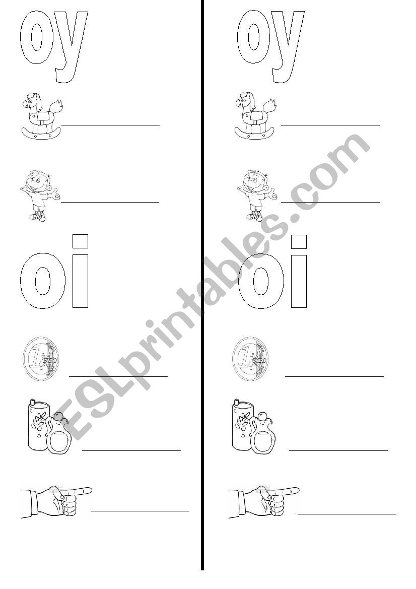 oy-oi sound worksheet