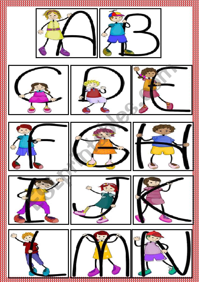 Alphabet poster worksheet