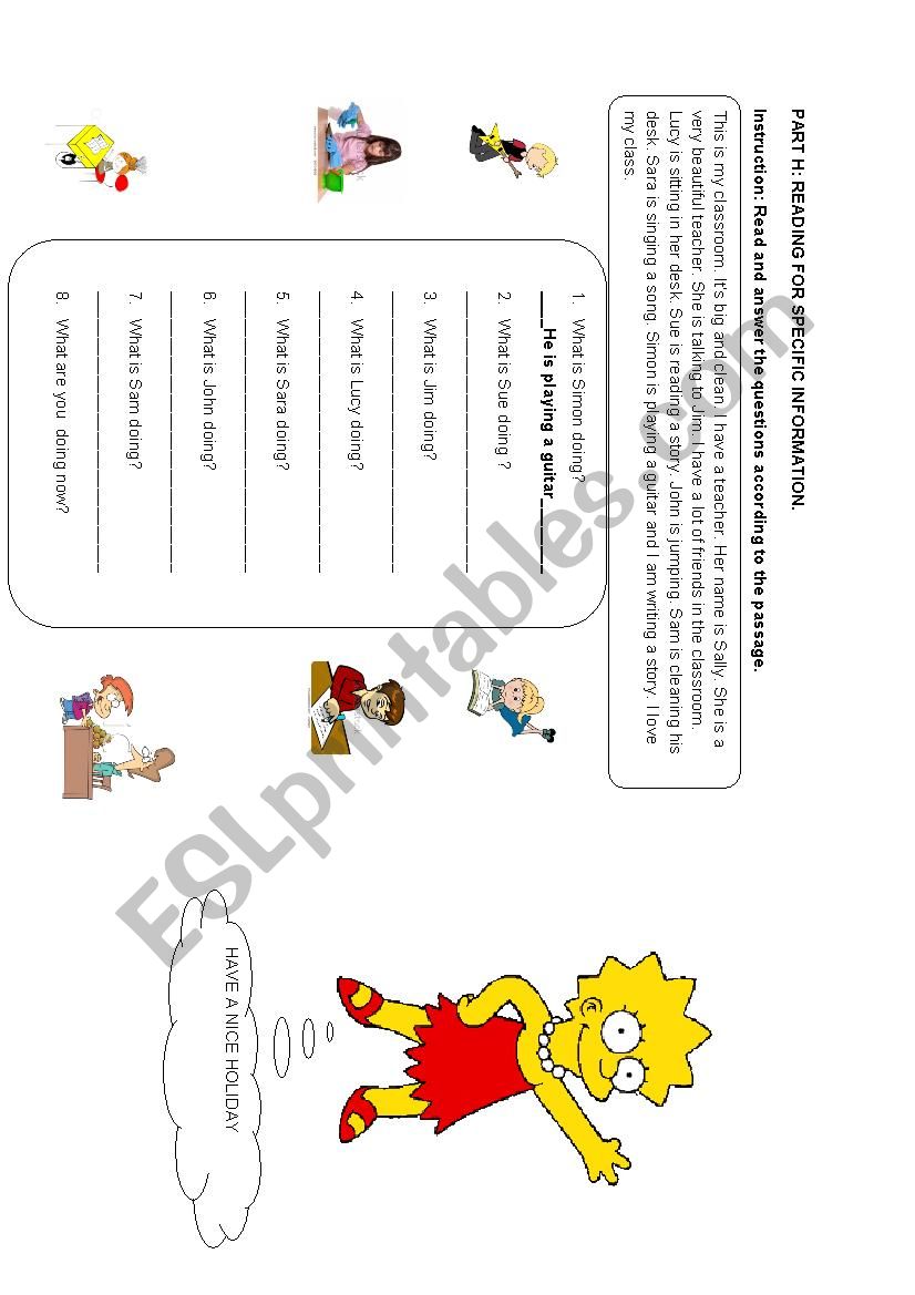 actions worksheet