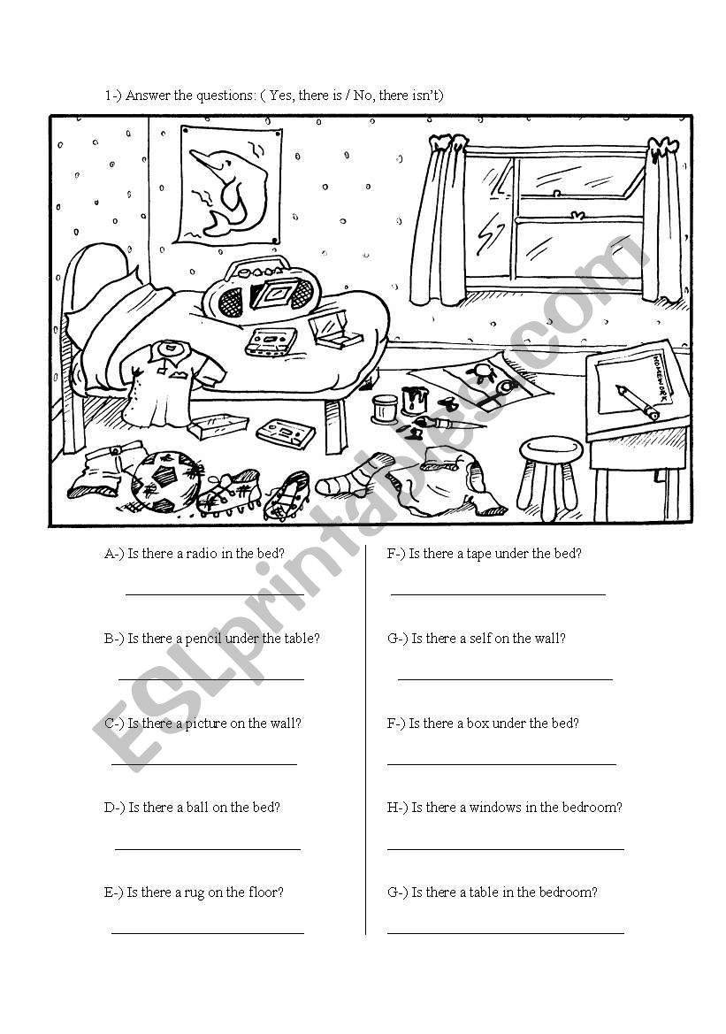 IS THERE? worksheet