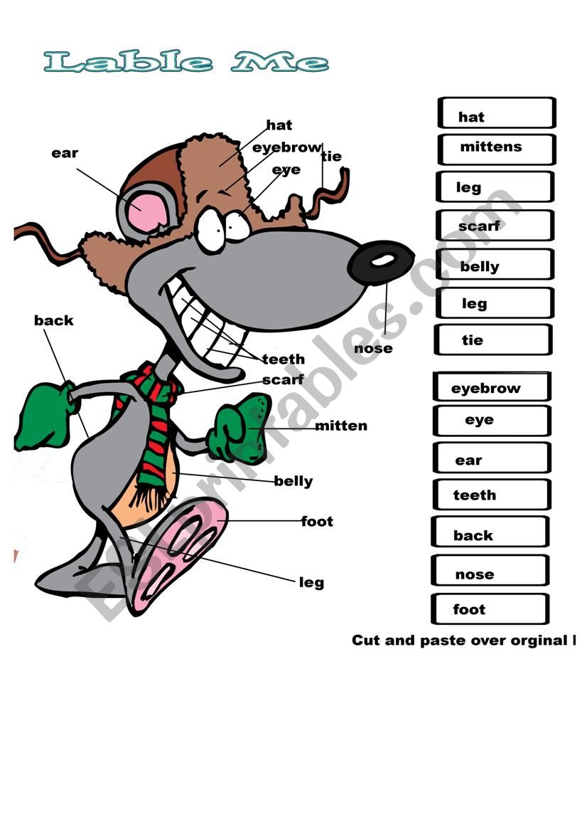 Label ME worksheet