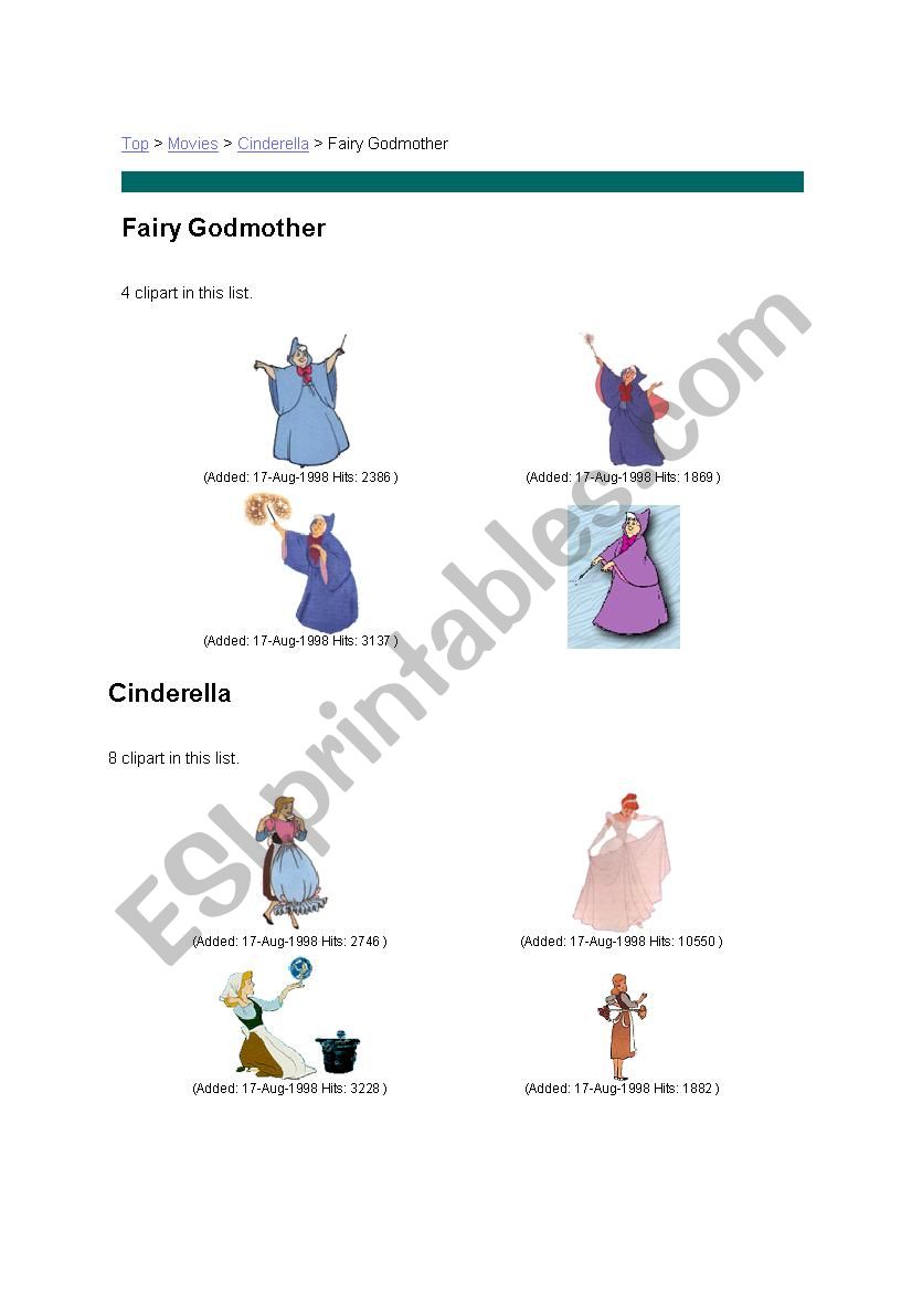 CinderellaÂ´s story worksheet