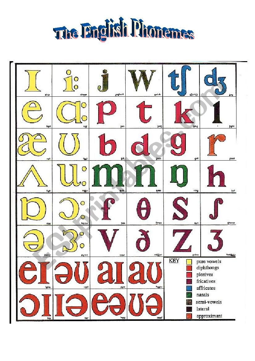 the-english-phonemes-esl-worksheet-by-esperanza11