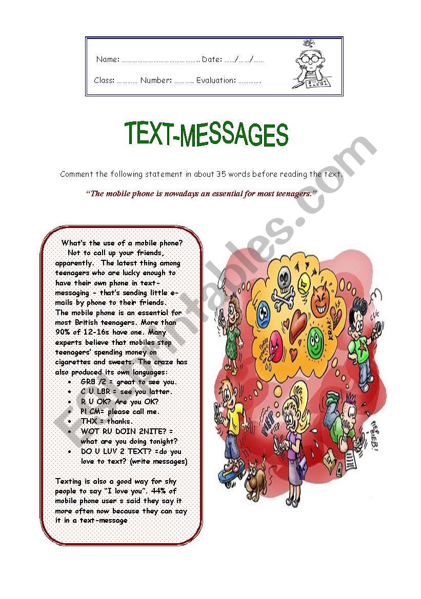 TEXT_MESSAGES worksheet