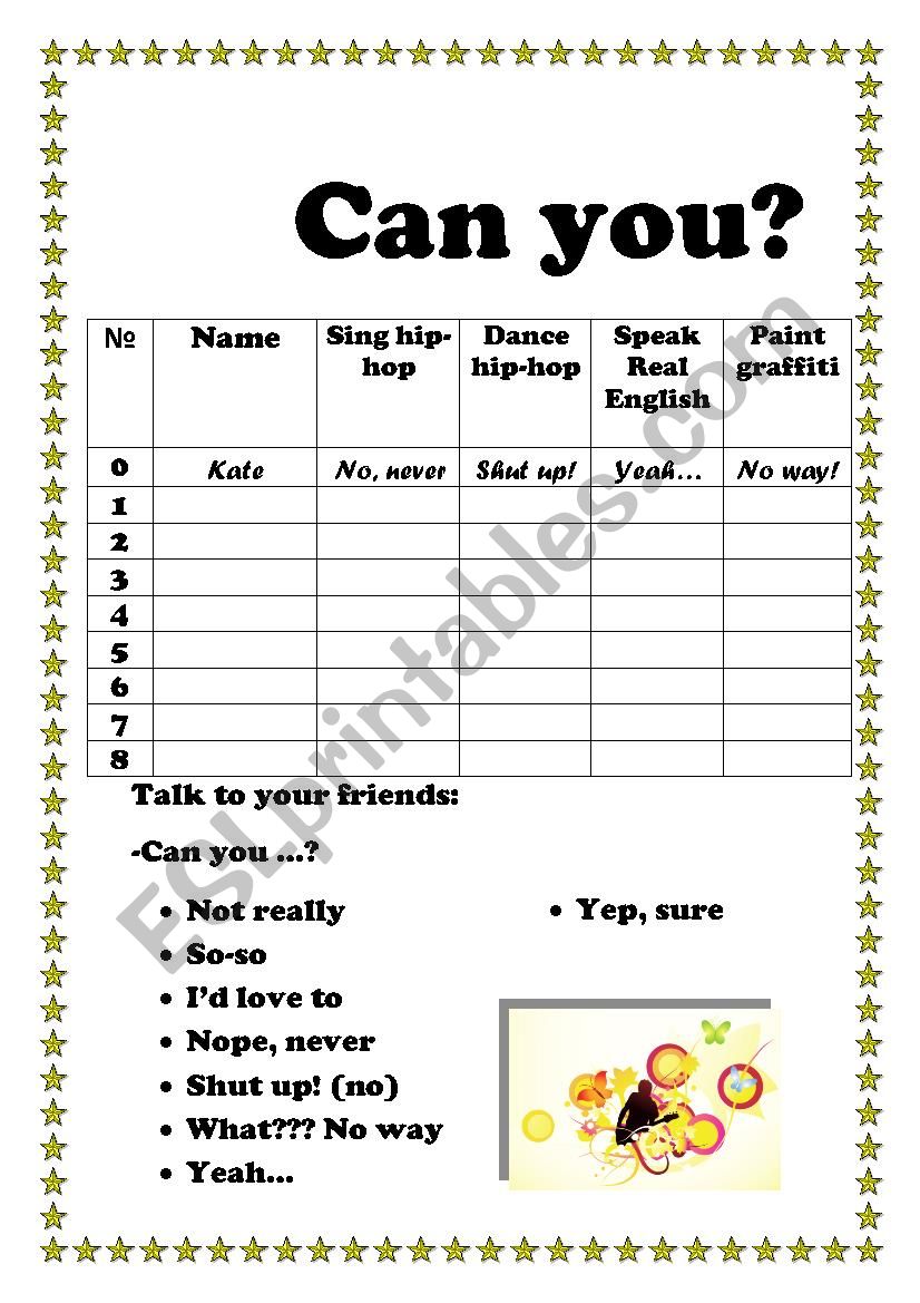 Slang worksheet