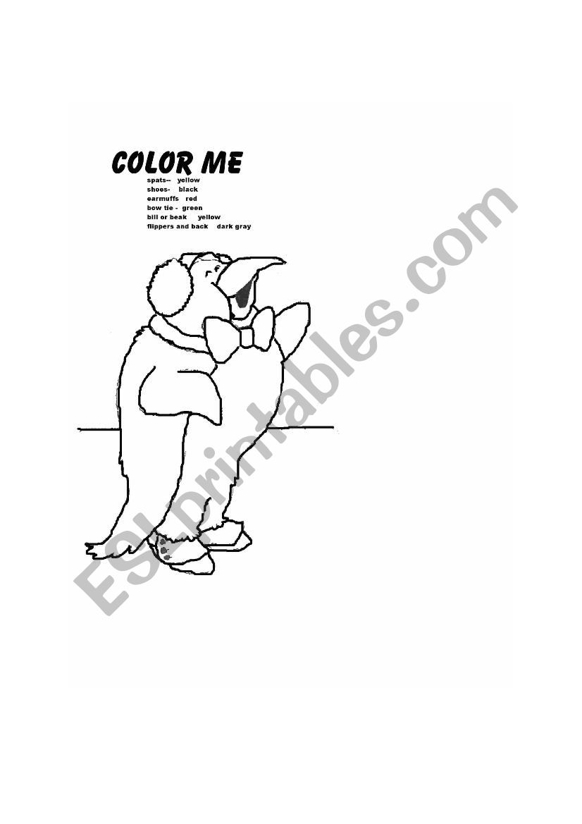 Color Me worksheet