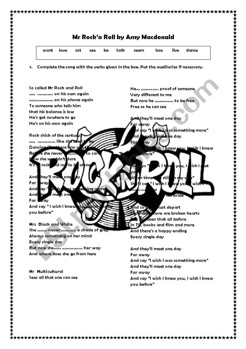 mr rock and roll by amy macdonald