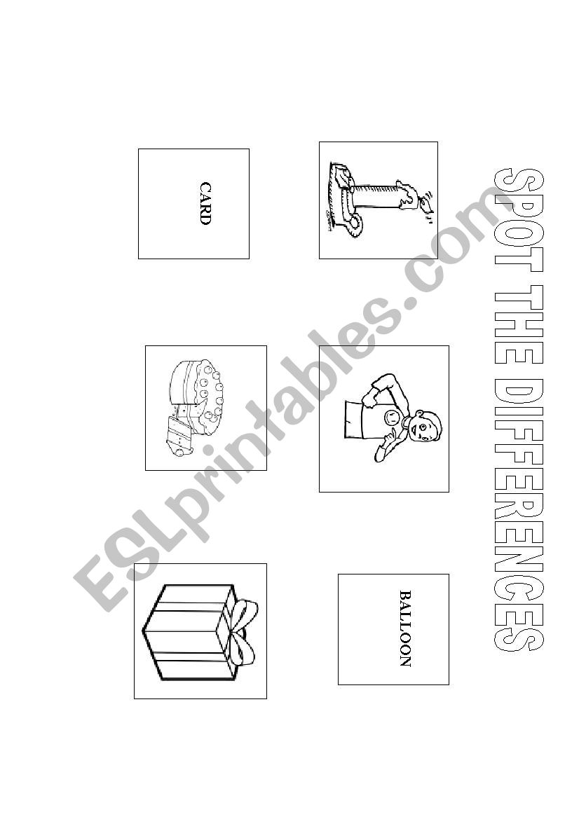 Information gap activity about toys