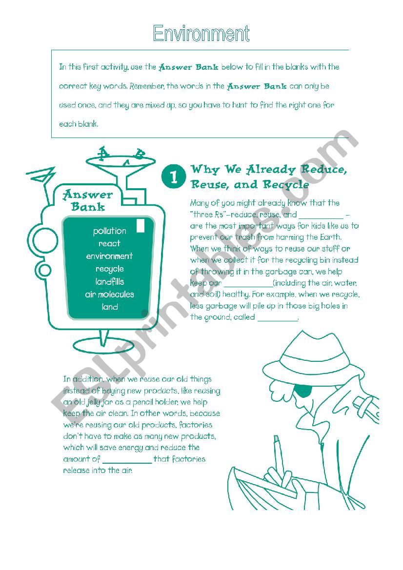 Environment _ Trash and Climate Change Activity 1~2