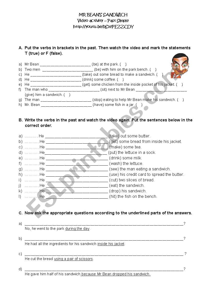 Past Simple  worksheet