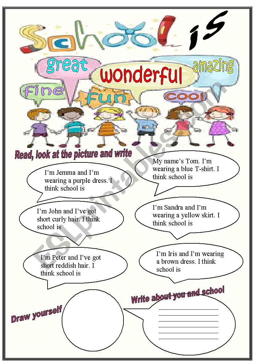 school is worksheet