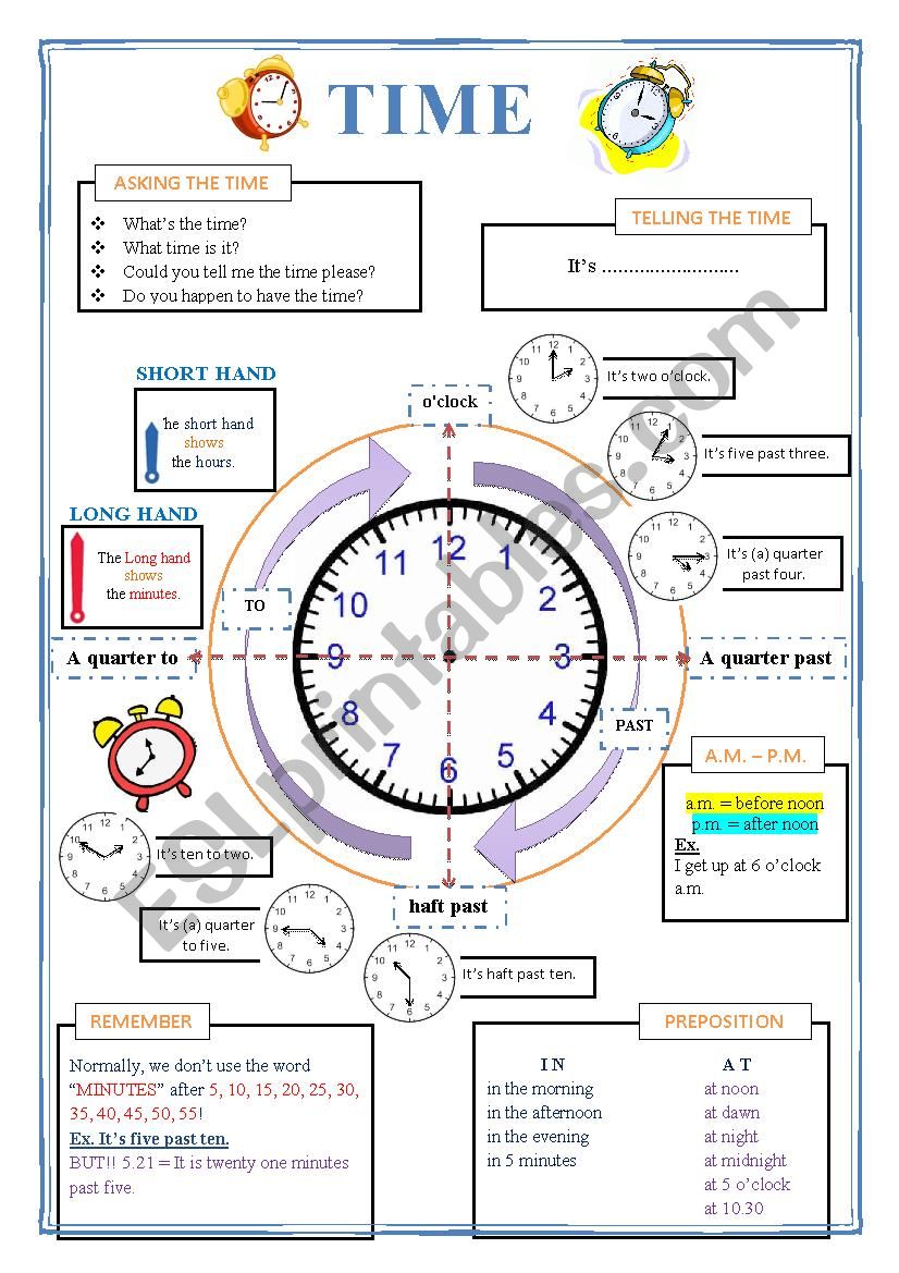 What Time is it? worksheet