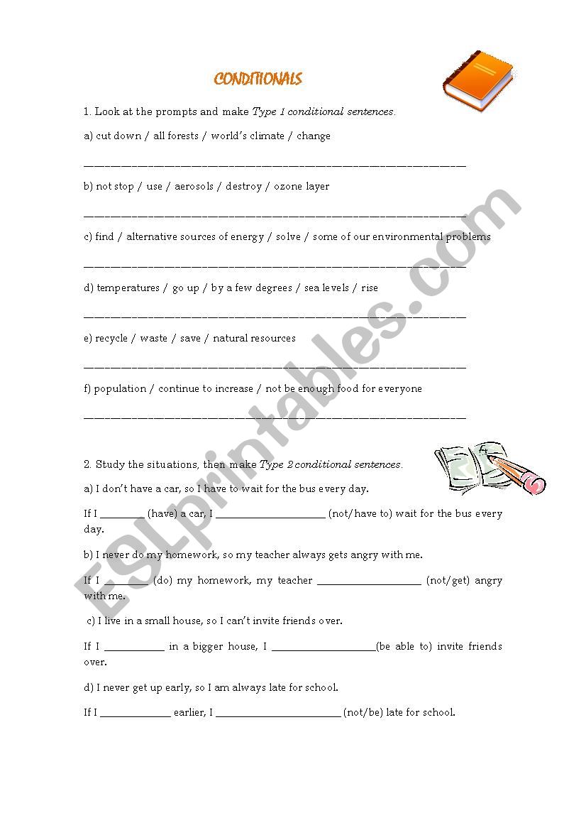 conditionals  worksheet