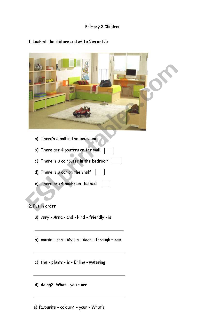 One sheet , two activities worksheet