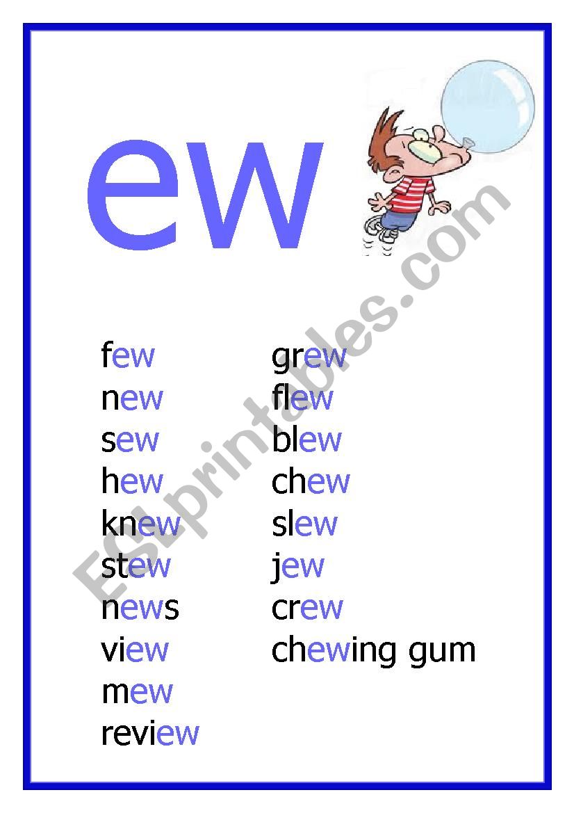 EW Reading worksheet worksheet