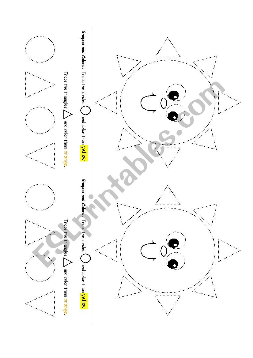 Colour  worksheet