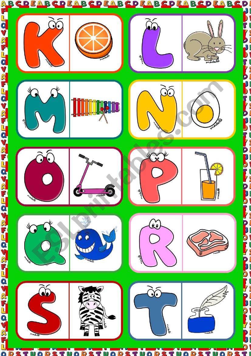 English Alphabet - dominoes (2)