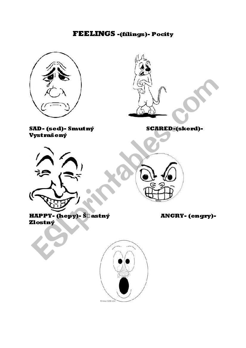 Feelings worksheet