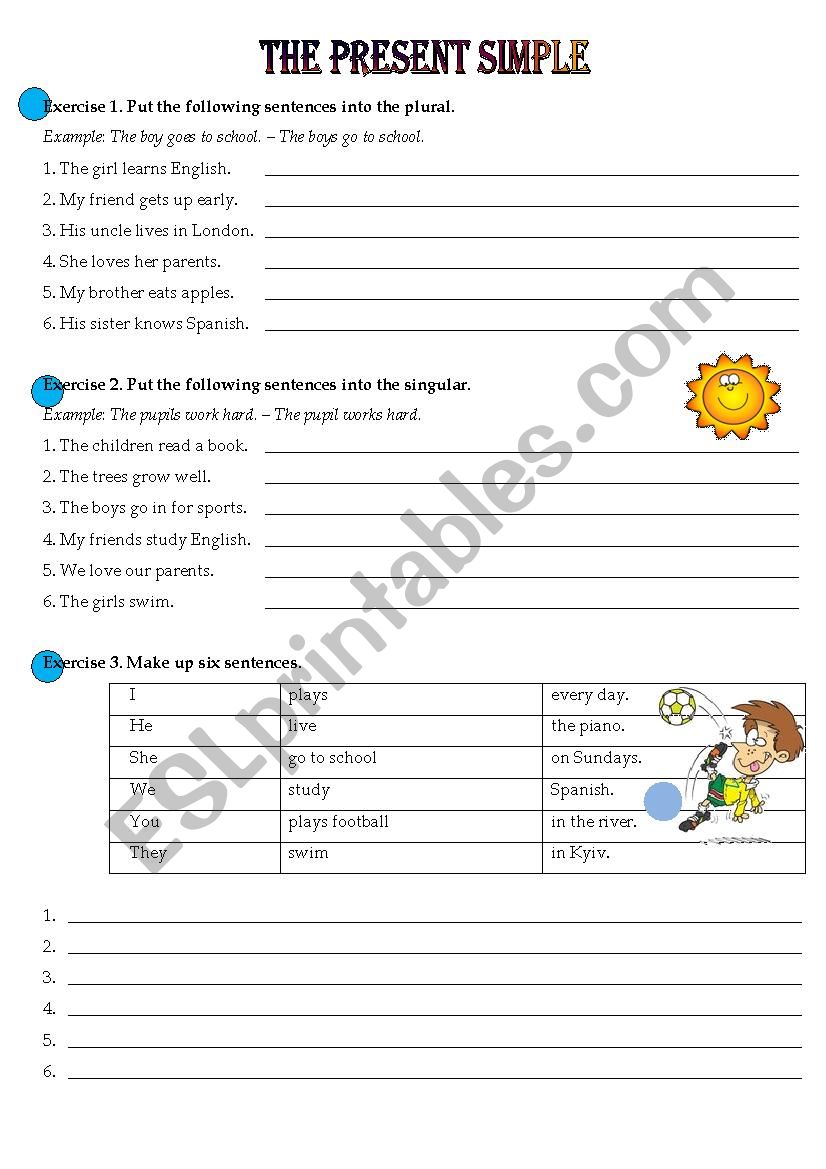 Present Simple worksheet